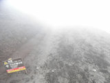 富士山 濃霧の中